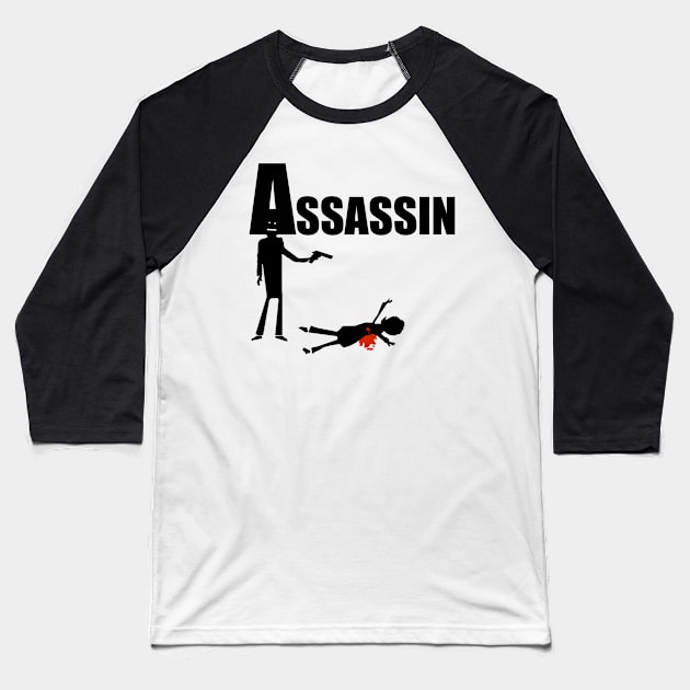 Assassin Baseball T-Shirt by baseCompass